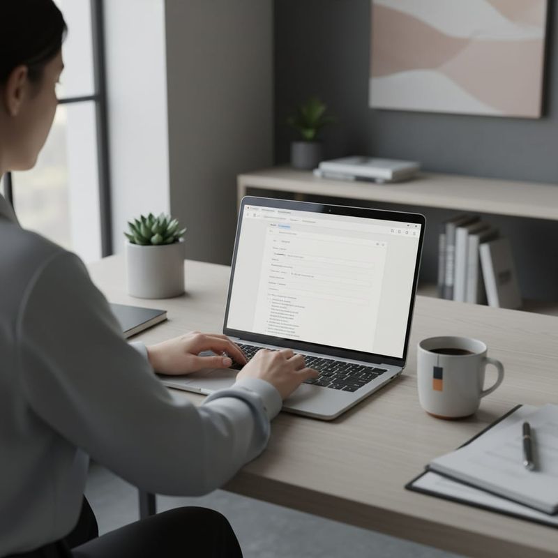 Sales professional writing follow-up emails after AI sales calls