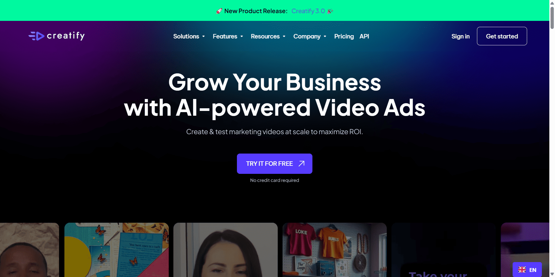 Creatify AI Website Image