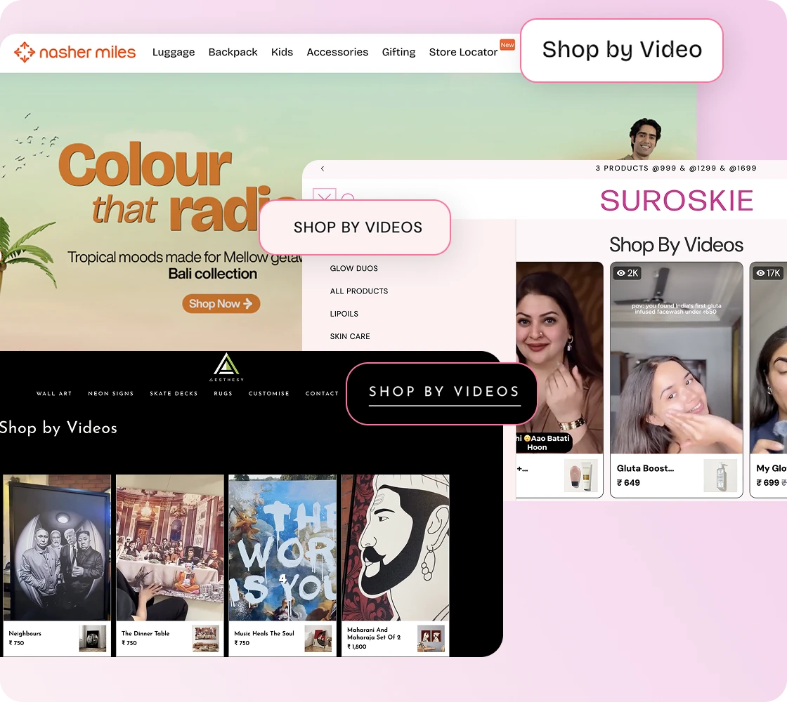 Create shoppable pages from your video gallery | Whatmore