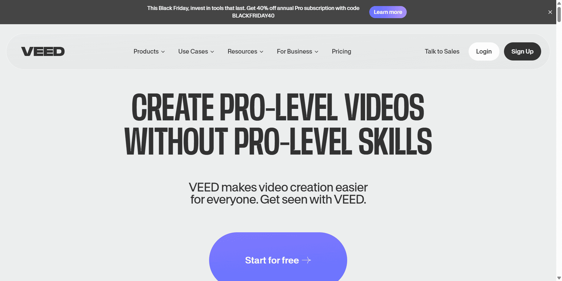 Veed Website Image