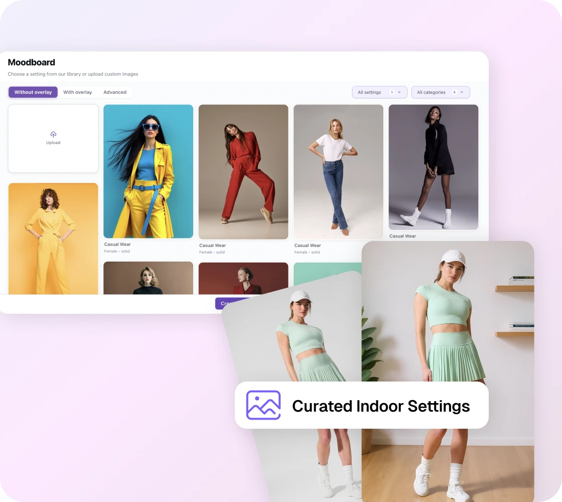 Create indoor lookbook-style shots | Whatmore