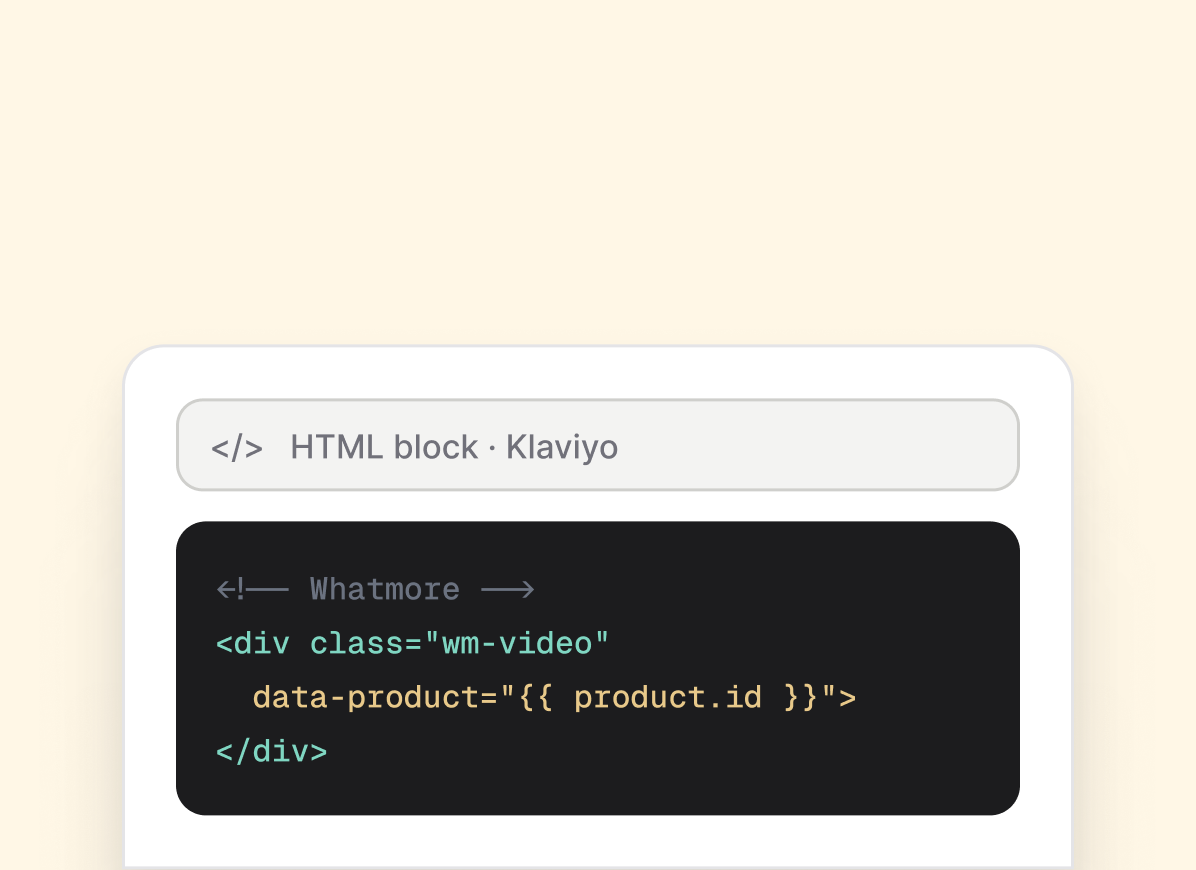 Drop a block in Klaviyo