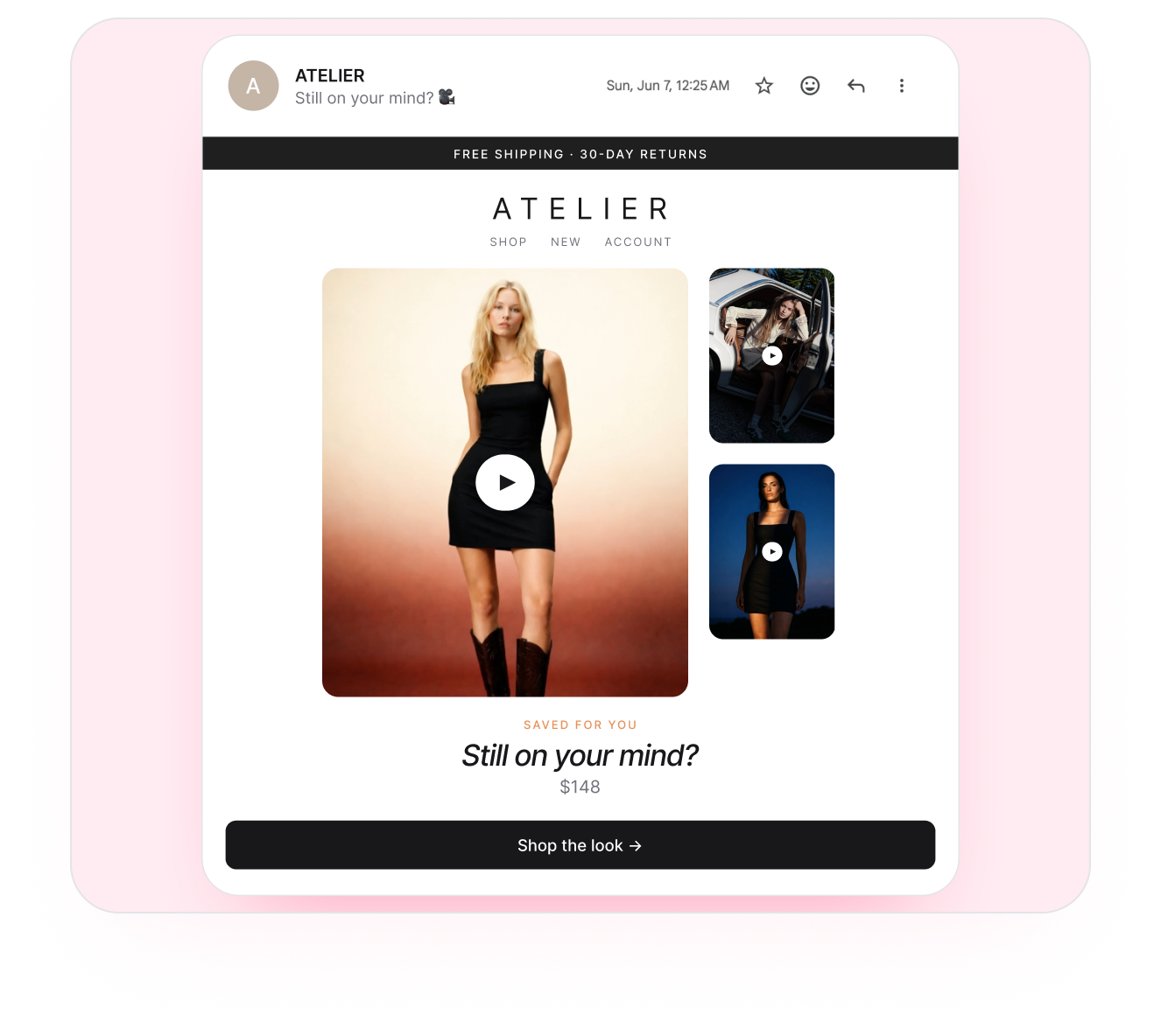 Put your product videos <span>inside every email.</span>