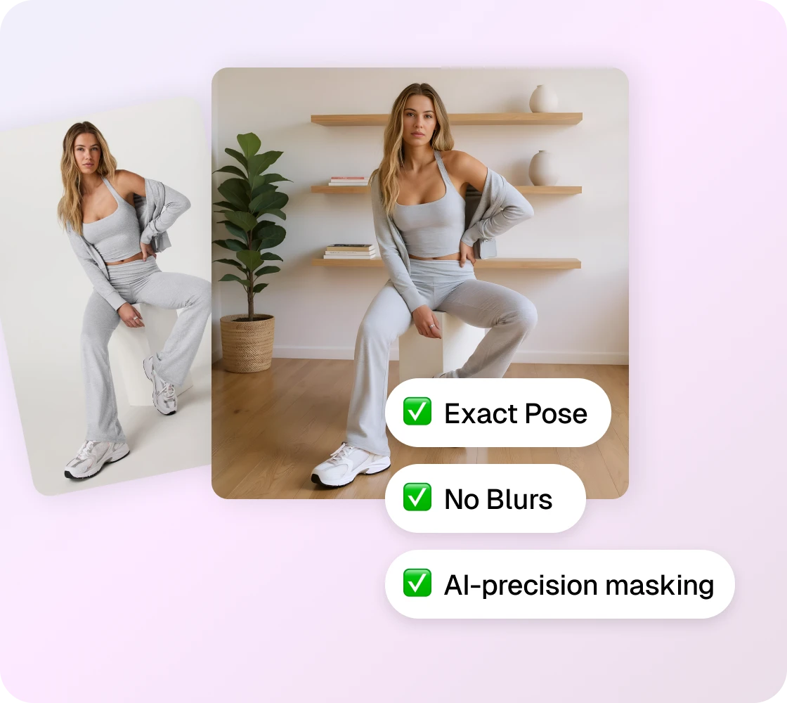 Clean visuals, no matter the pose | Whatmore