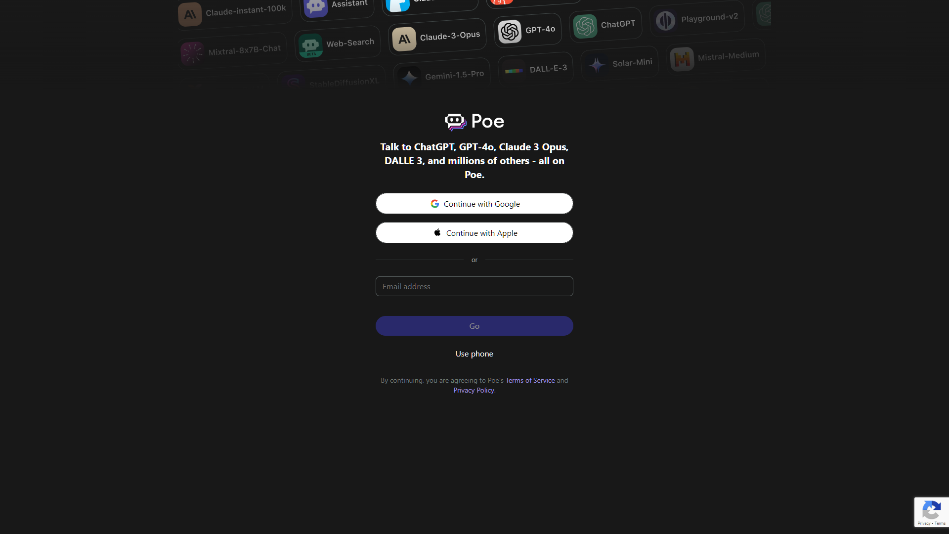 Poe AI Website Image