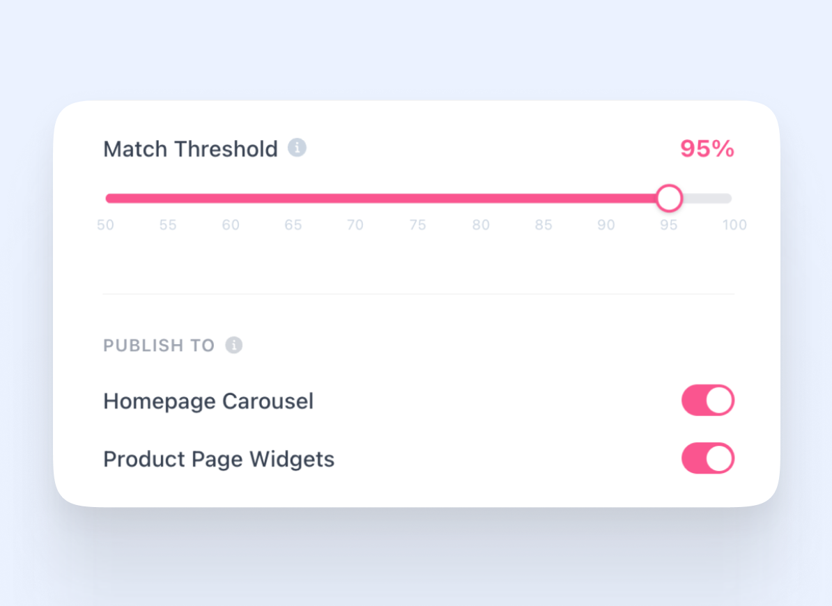 Set Your Smart Matching Threshold