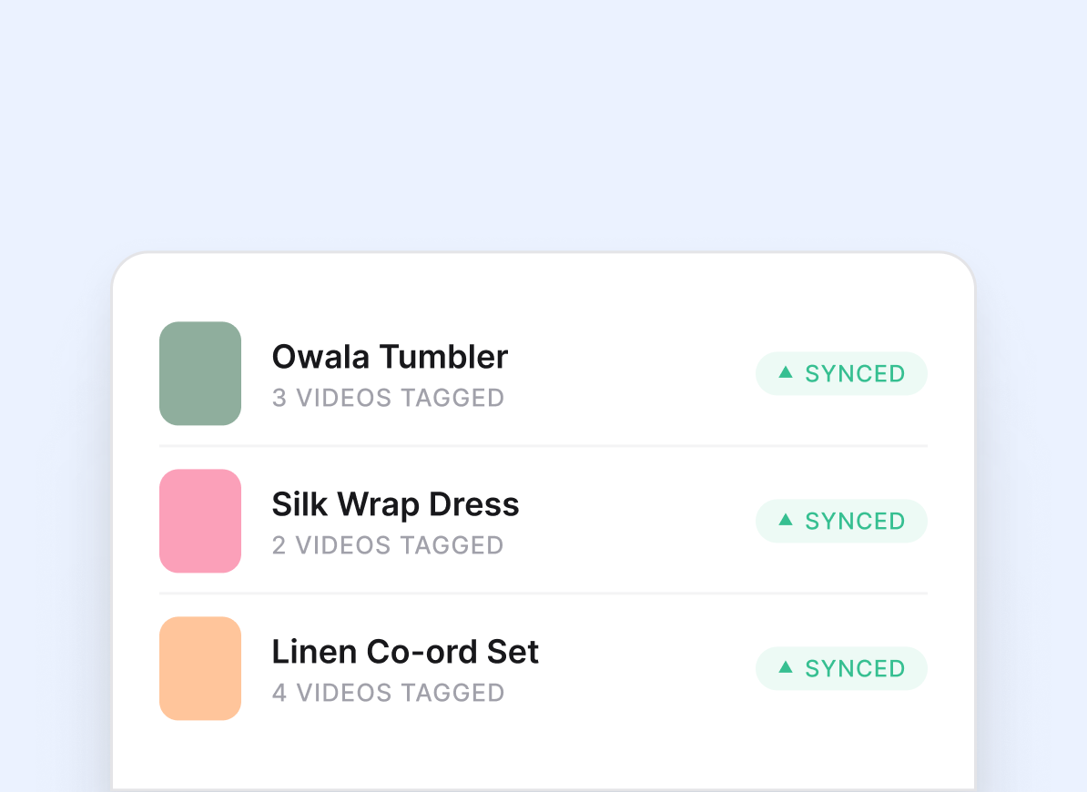 Your video catalog syncs