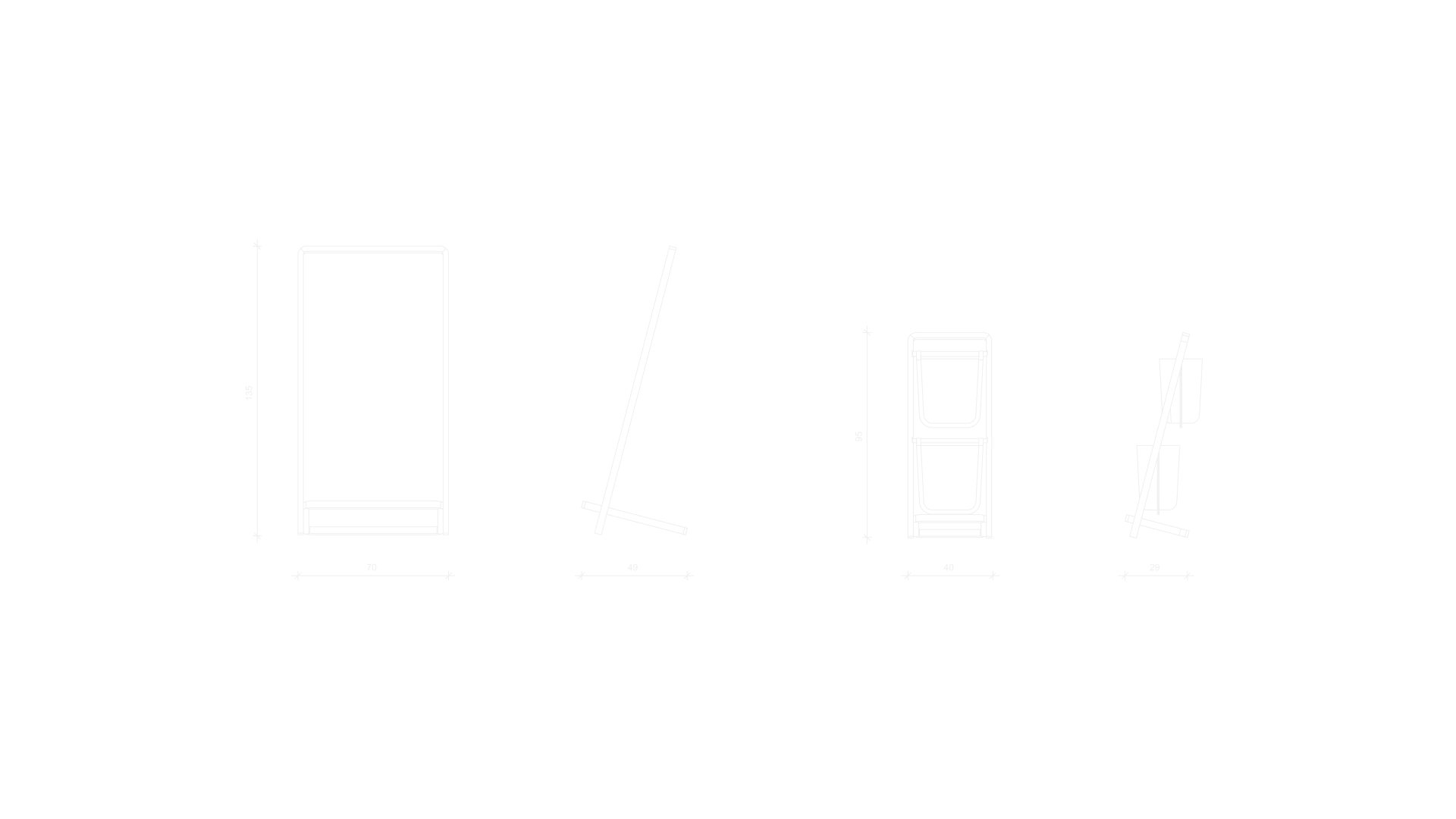 Dimensional drawing of iso-taneli and pikku-taneli