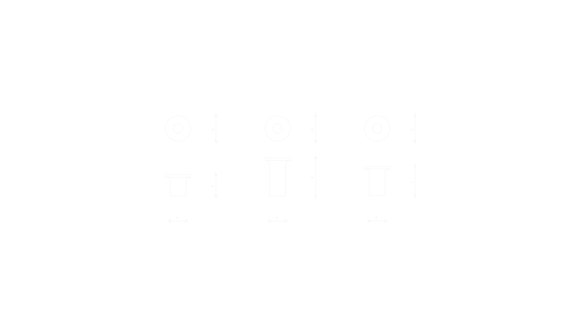 Dimensional Drawing of it's a candle holder