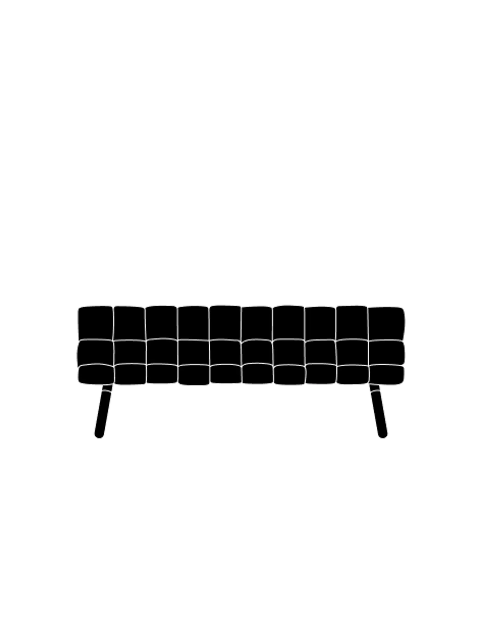 Wove Sofa drawn in sketch style