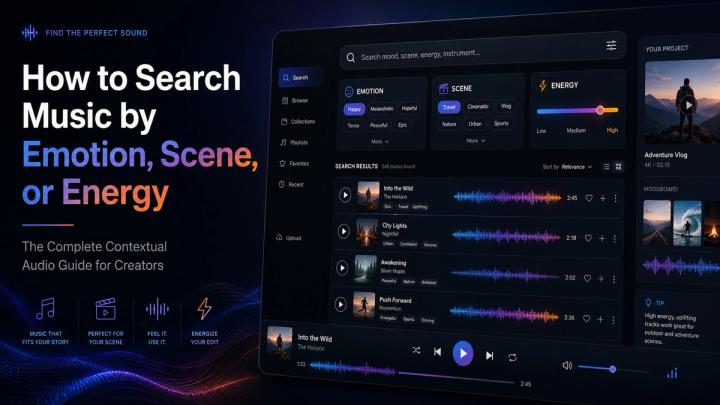 How to Search Music by Emotion, Scene, or Energy: The Complete Contextual Audio Guide for Creators