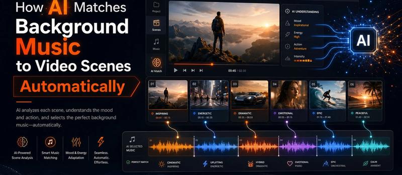 How AI Matches Background Music to Video Scenes Automatically