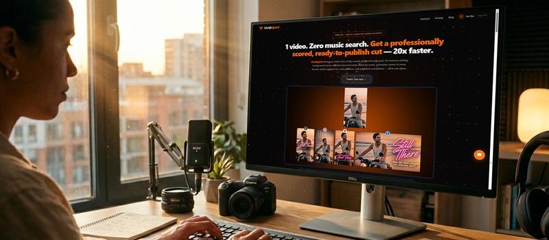 A central dashboard of vividspark.ai managing creative hooks, video metrics, AI high-contrast thumbnails, and multi-platform publishing workflow for TikTok, Instagram, YouTube, and Facebook.