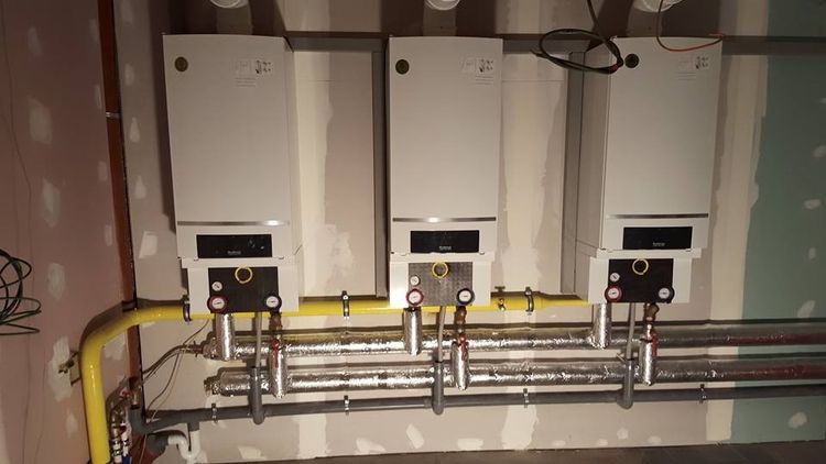 3 buderus GB 162 80 kw