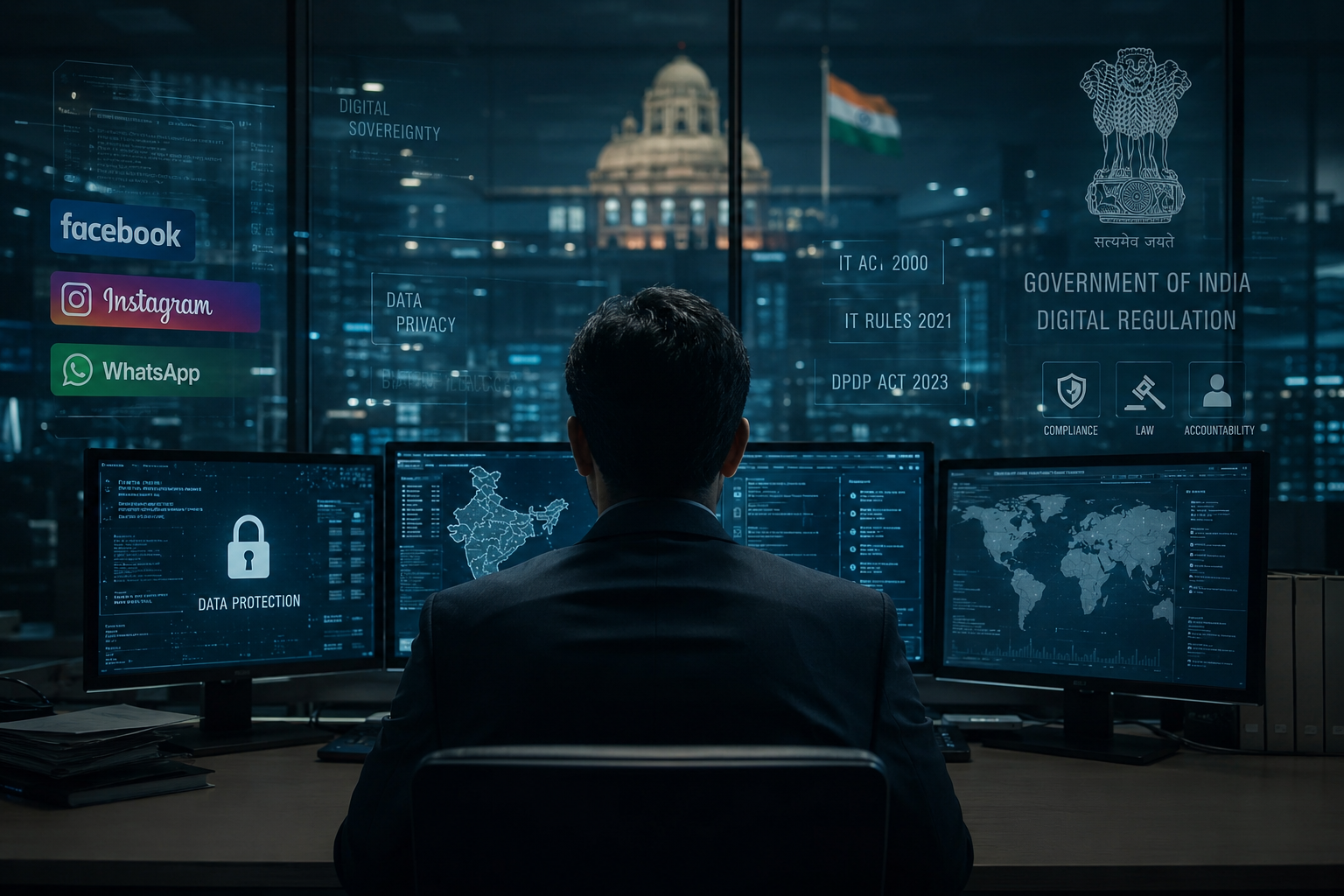 Governance of Global Platforms in India: Law, Data Protection, and Digital Accountability