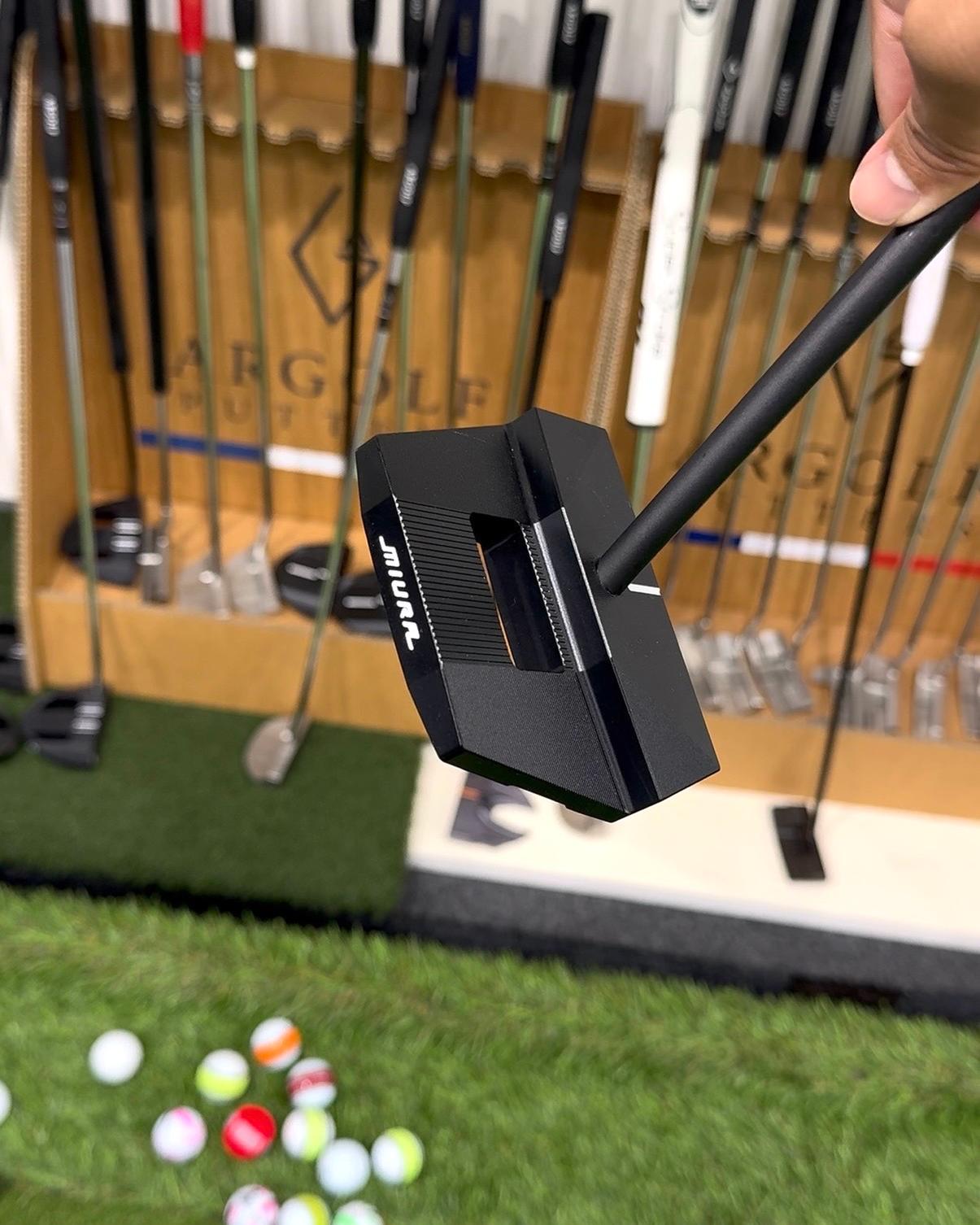 Miura mallet putter, top view
