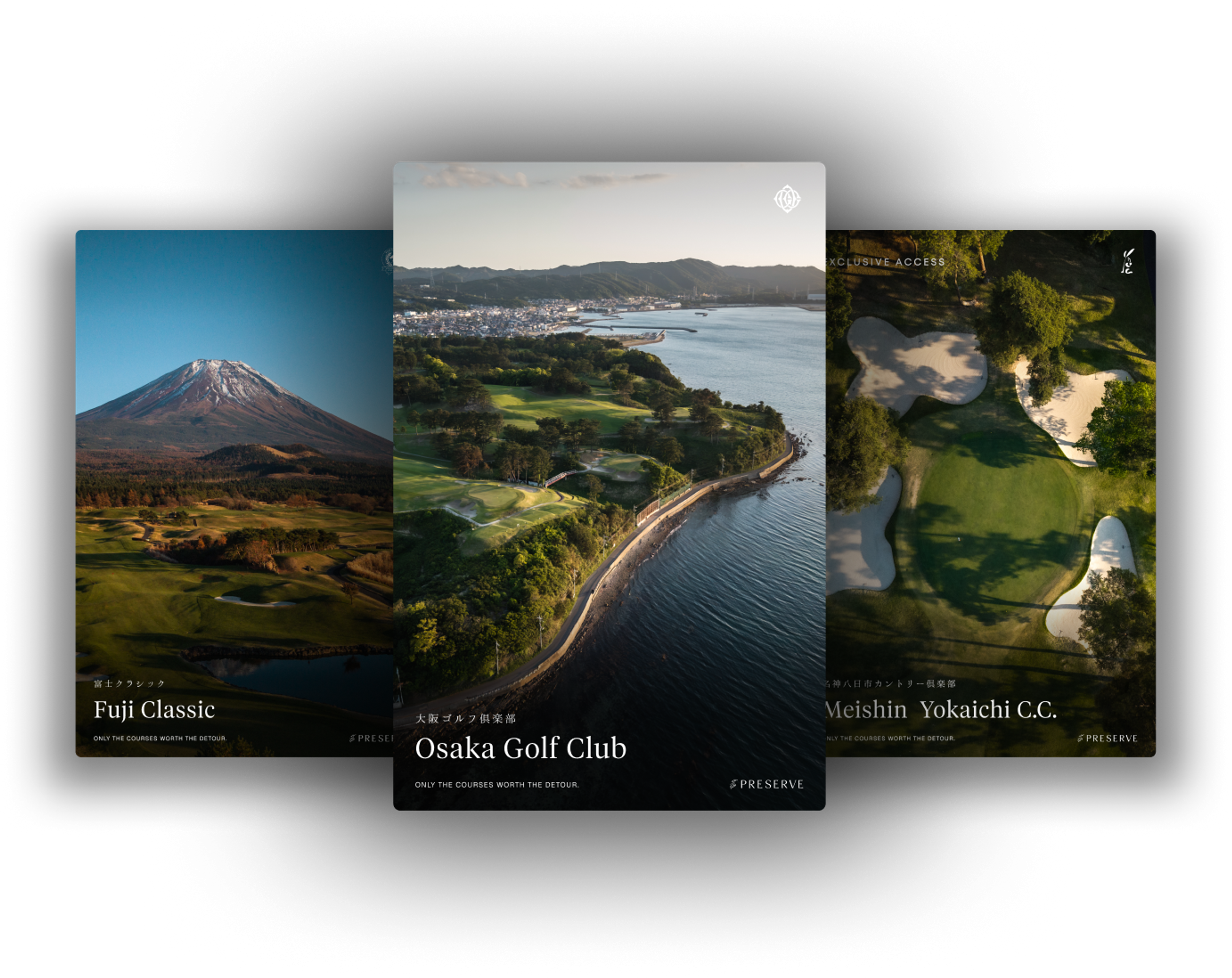 photo card of osaka golf club fuji classic and meishin yokaichi