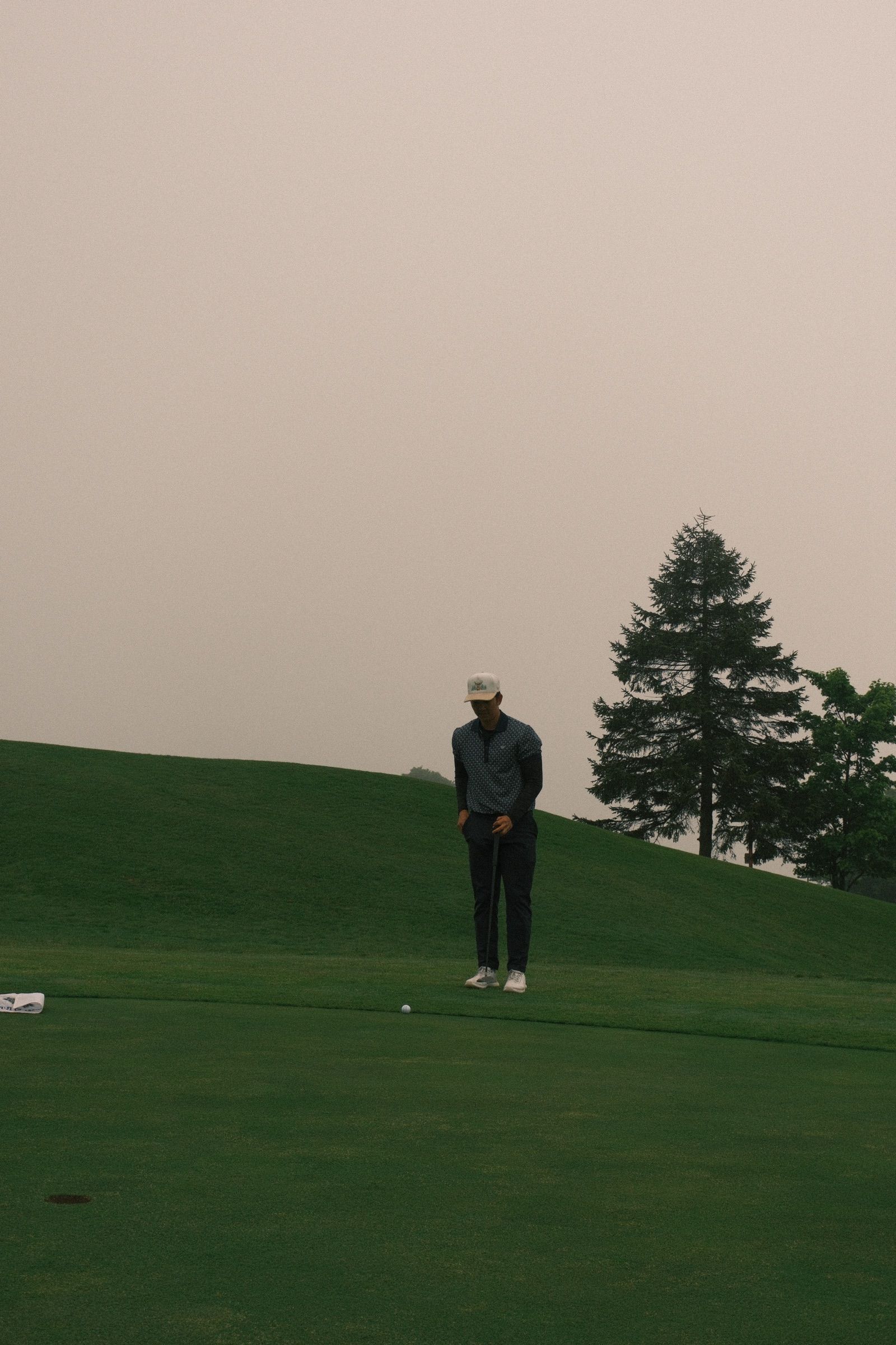 Watching a birdie putt track toward the hole