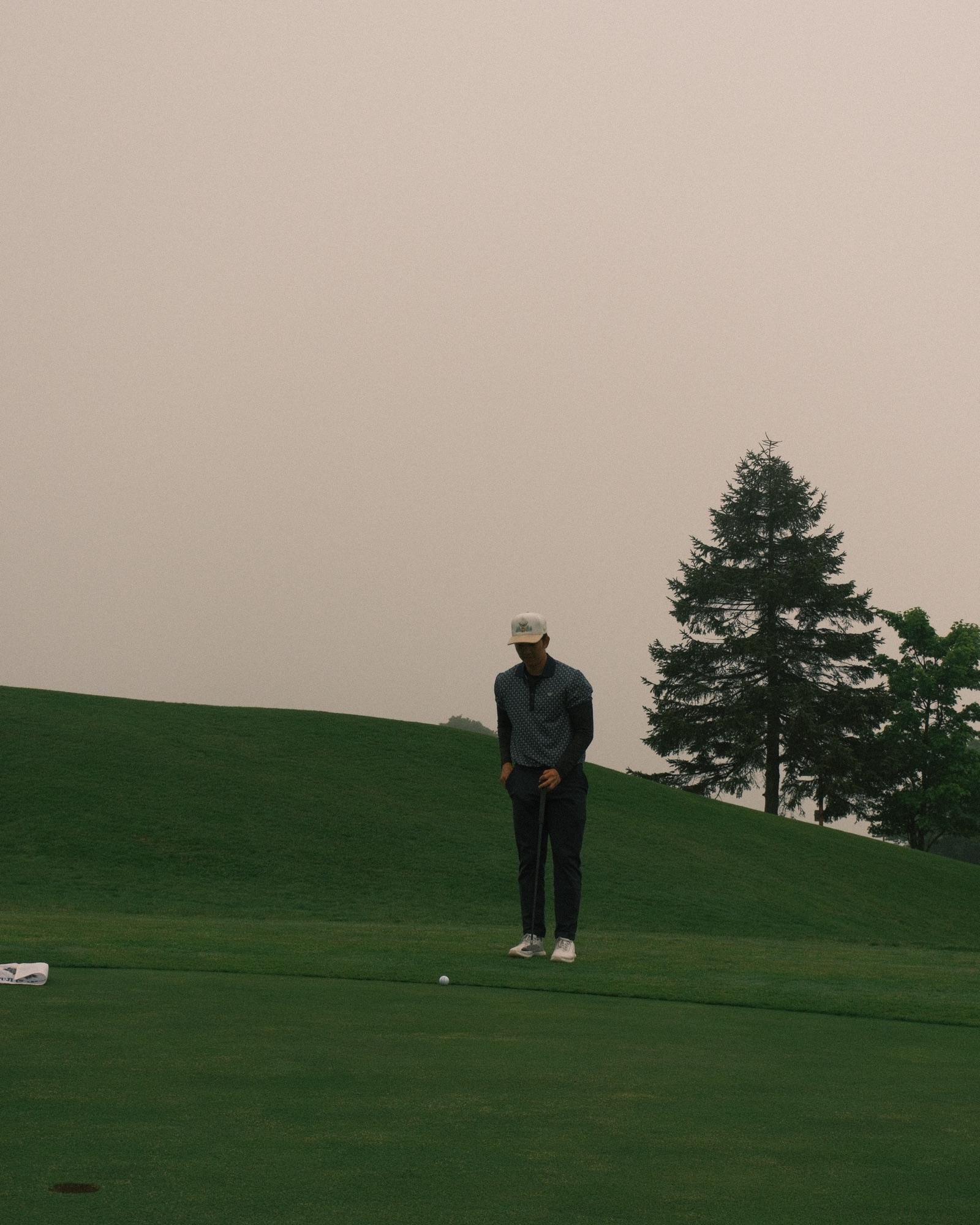Watching a birdie putt track toward the hole