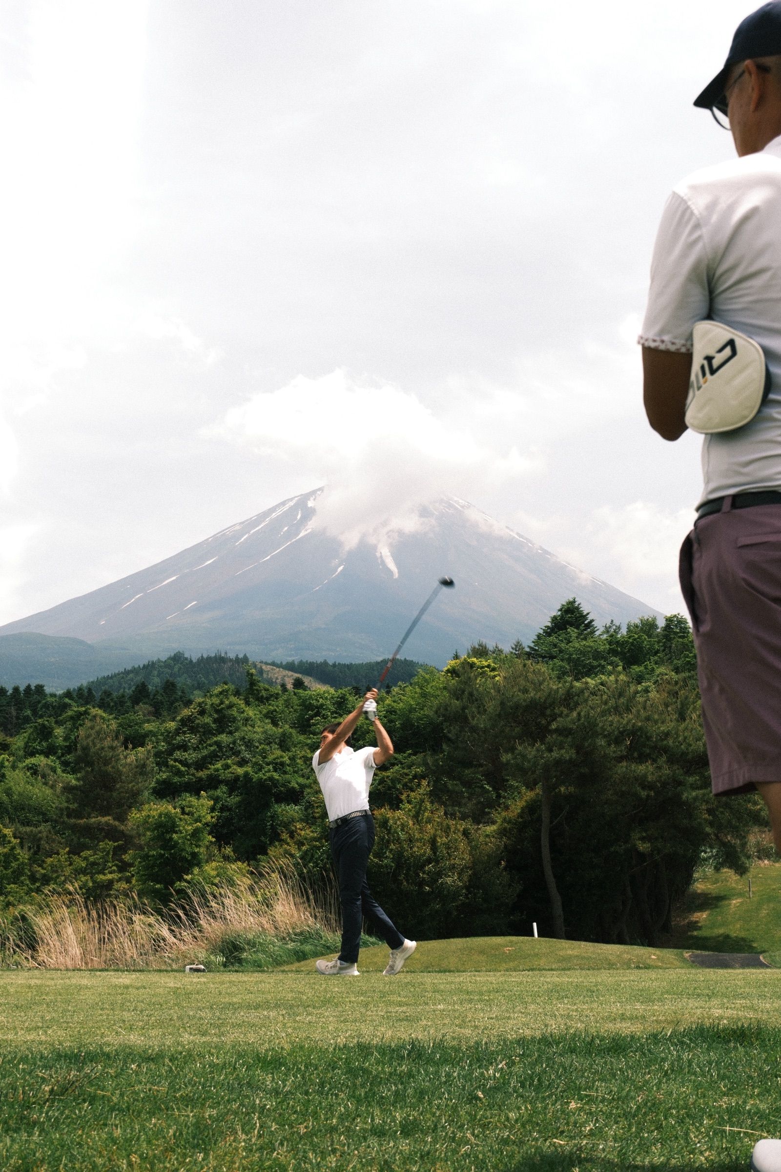 Off the opening tee at Fuji Classic