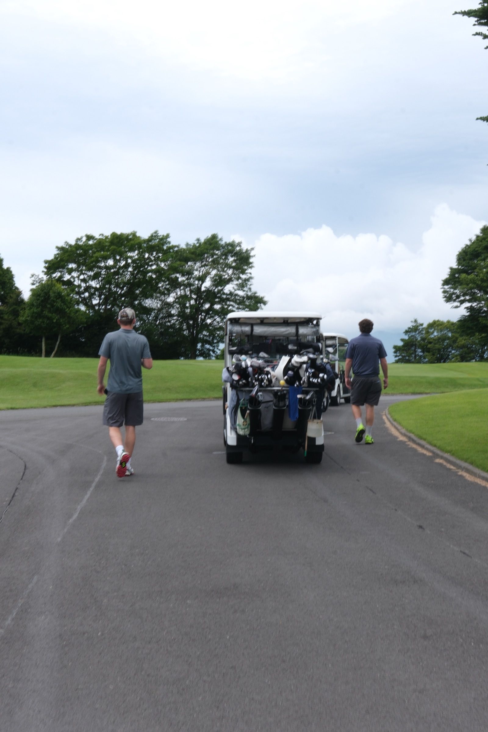 Off the opening tee at Fuji Classic