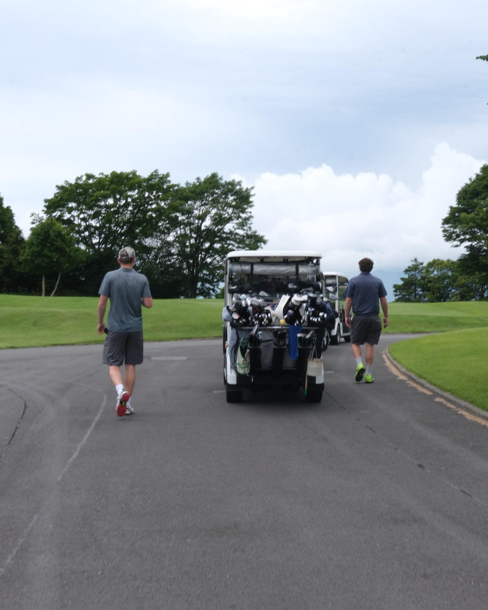 Off the opening tee at Fuji Classic