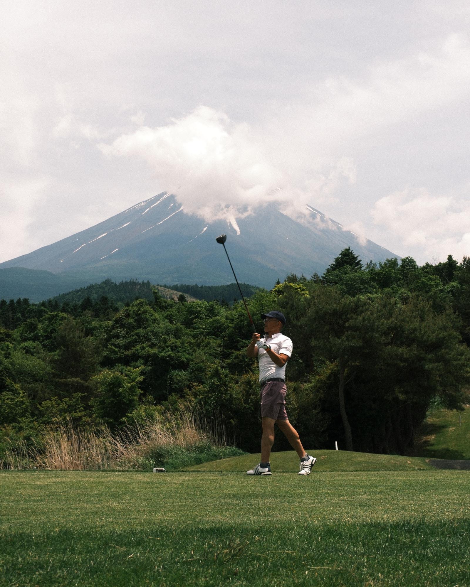 Back out for the afternoon nine at Fuji Classic
