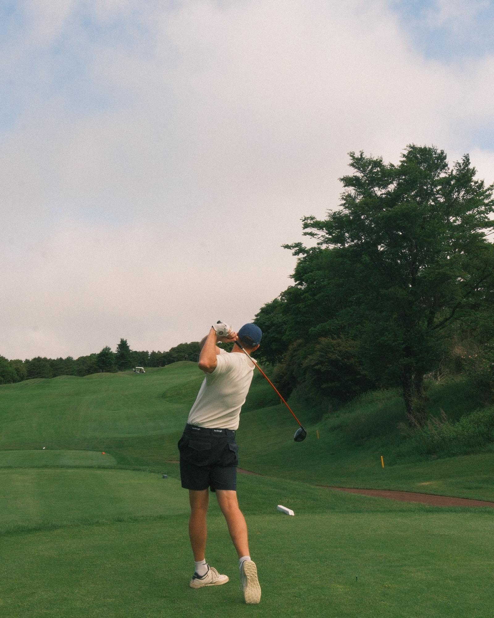 Back out for the afternoon nine at Fuji Classic