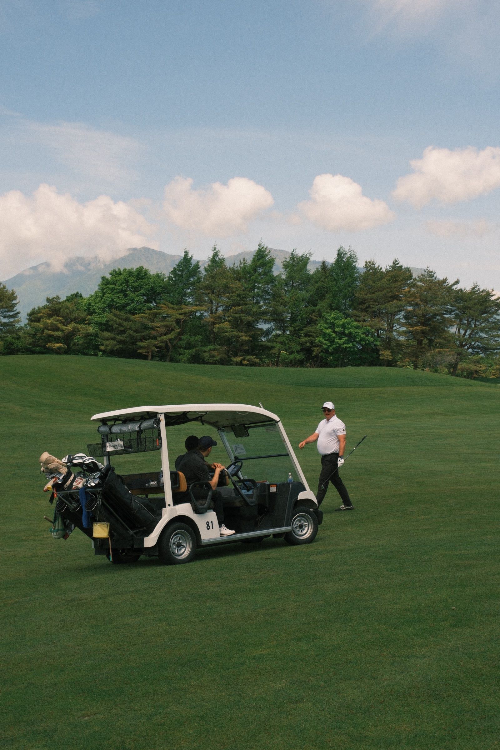 Back out for the afternoon nine at Fuji Classic