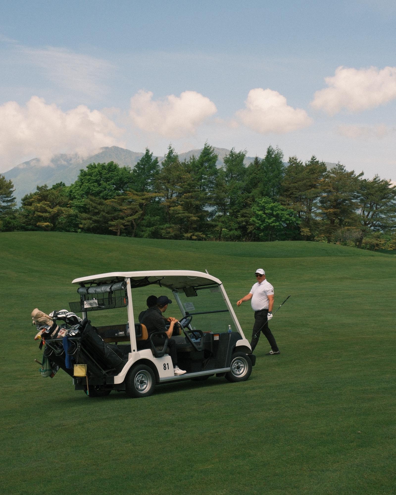 Back out for the afternoon nine at Fuji Classic