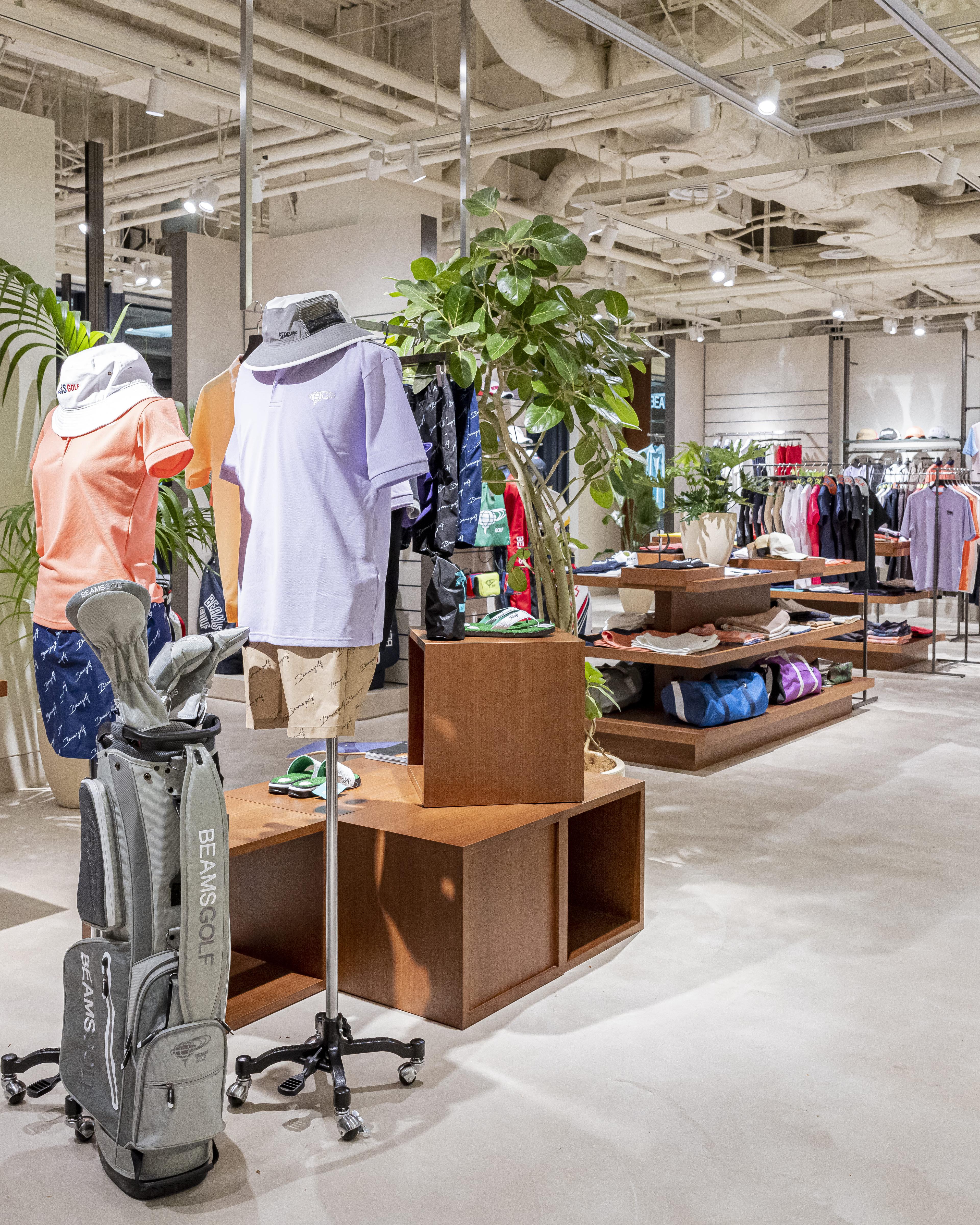 BEAMS GOLF Yurakucho — storefront and interior