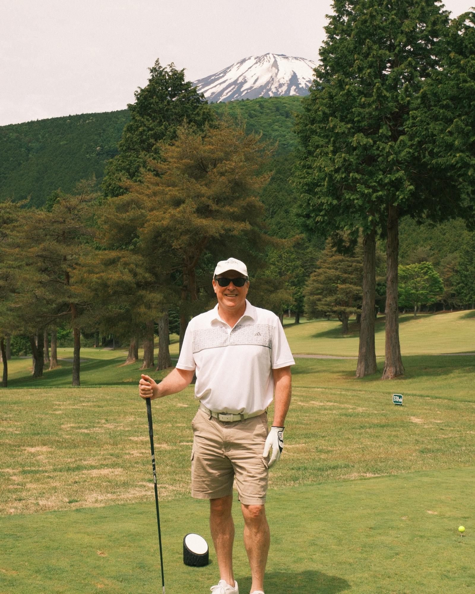 Down the fairway at Gora Kadan Fuji Golf