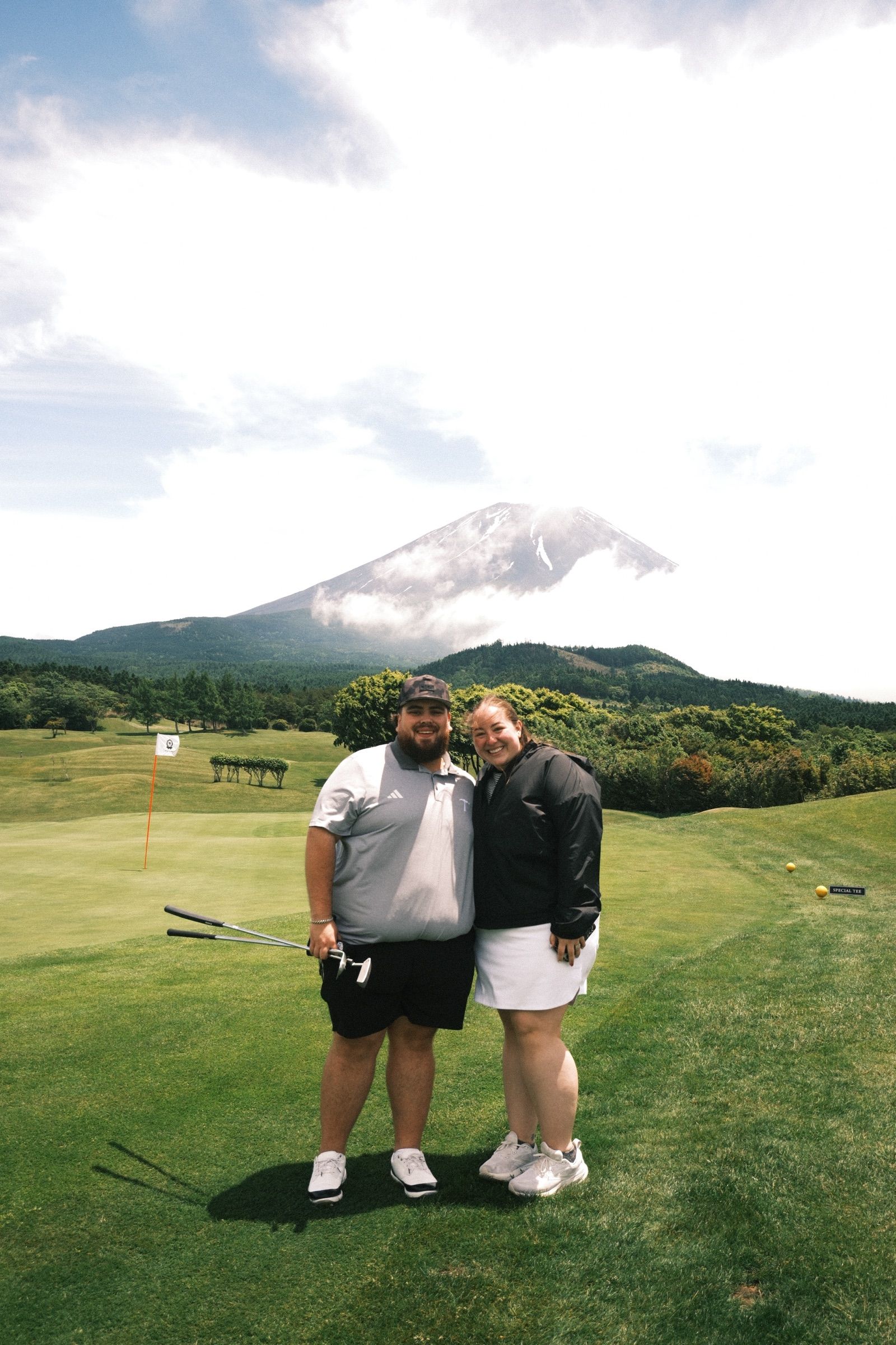 Off the opening tee at Fuji Classic
