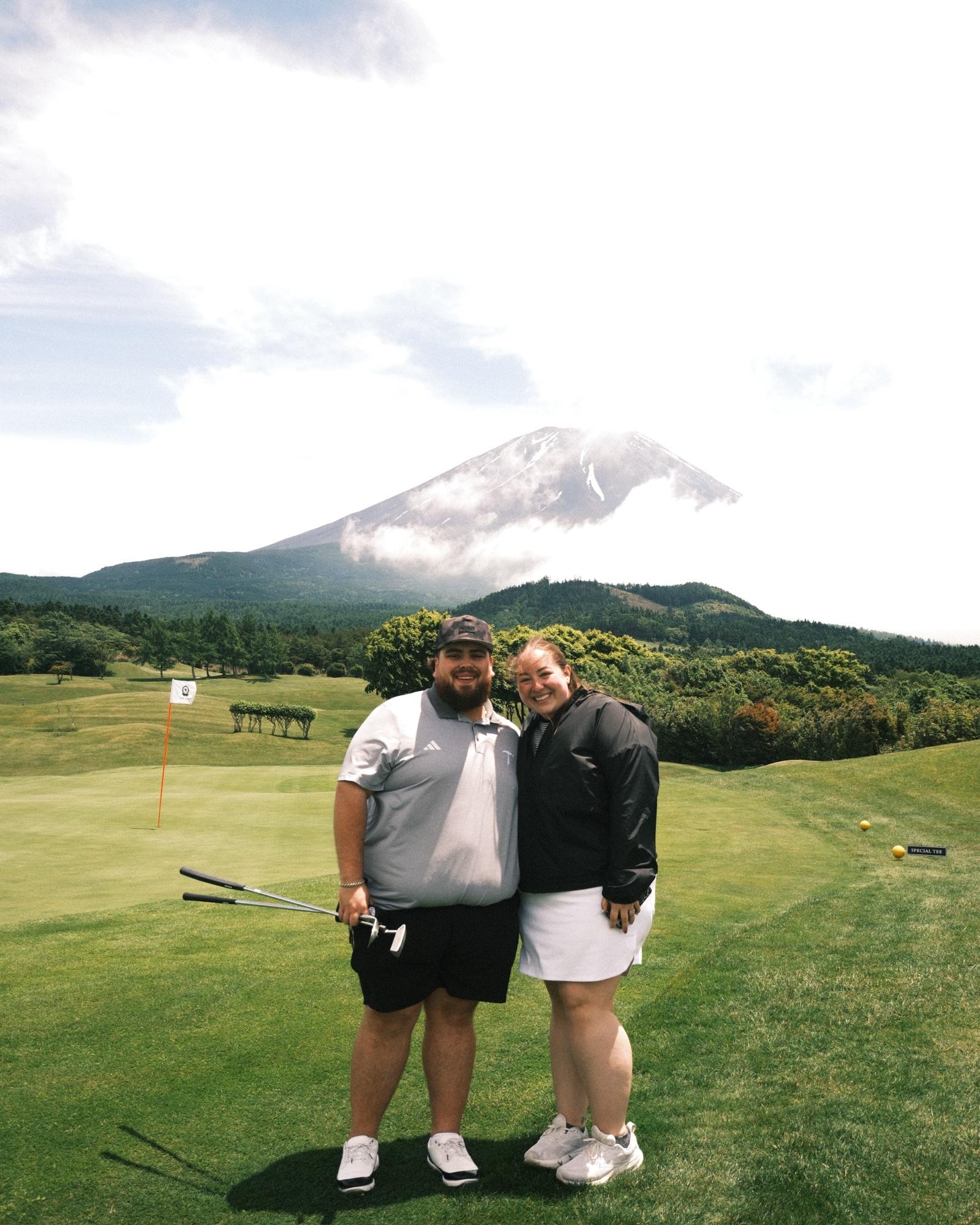 Off the opening tee at Fuji Classic