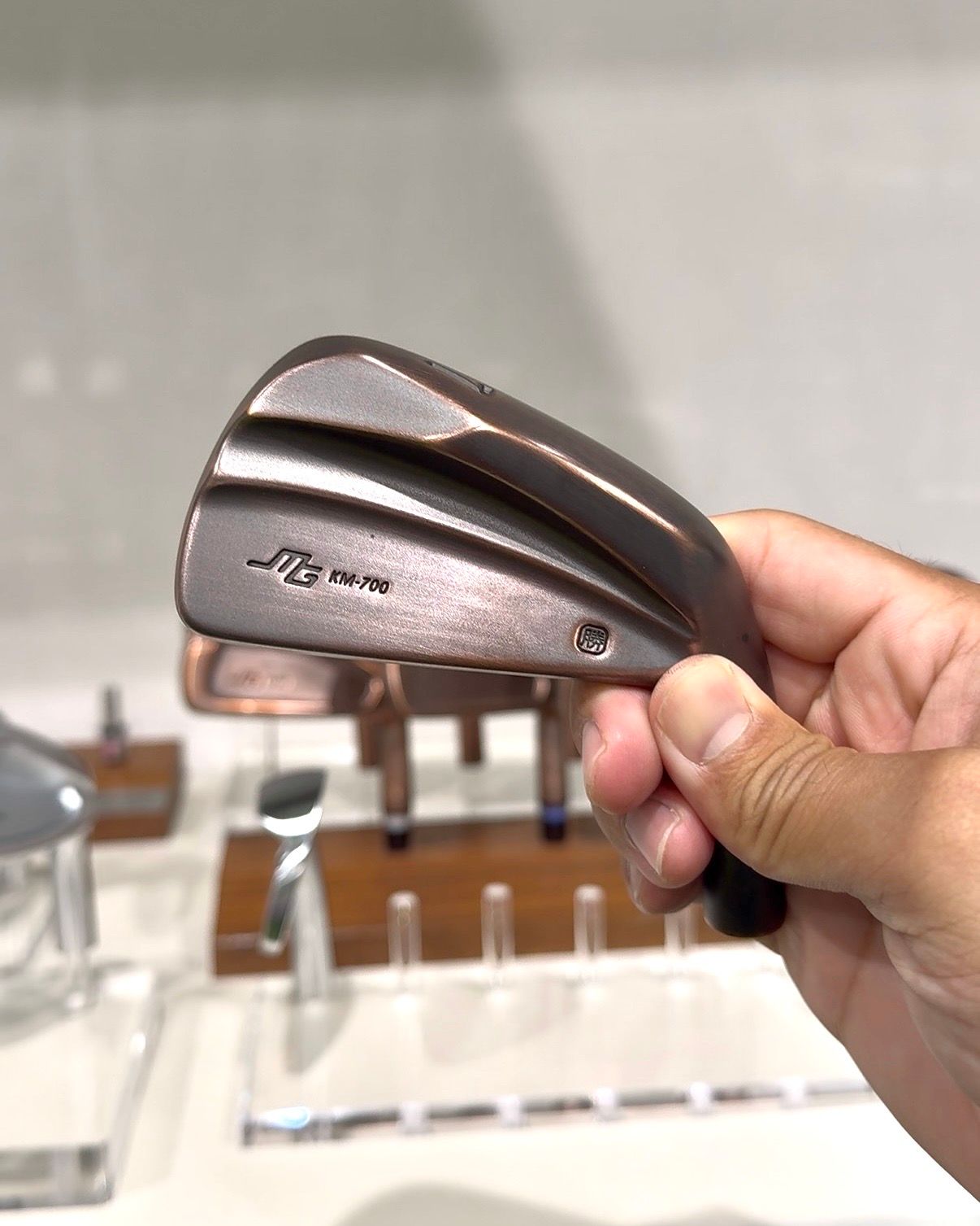 Miura KM-700 iron head in a copper finish