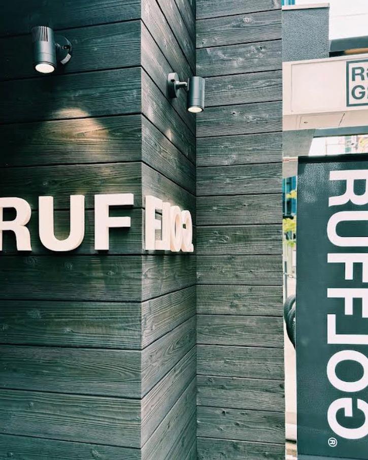 RUFFLOG storefront signage in Daikanyama, Tokyo