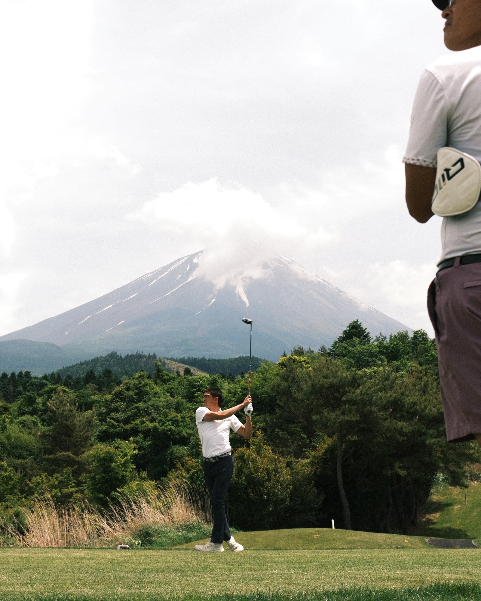 Down the fairway at Fuji Classic