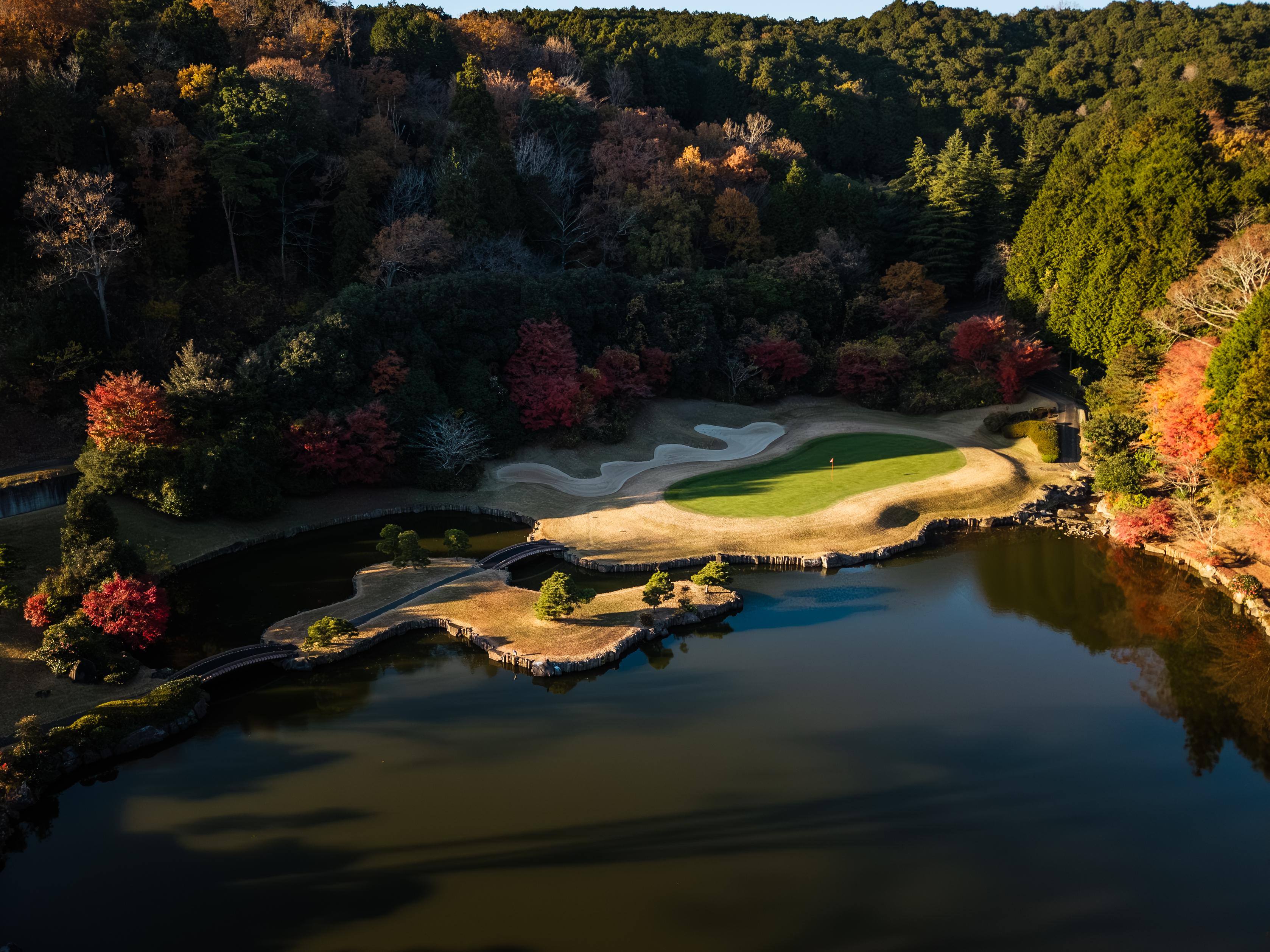 Grand Fields Country Club — sculpted greens (Shizuoka, Japan)