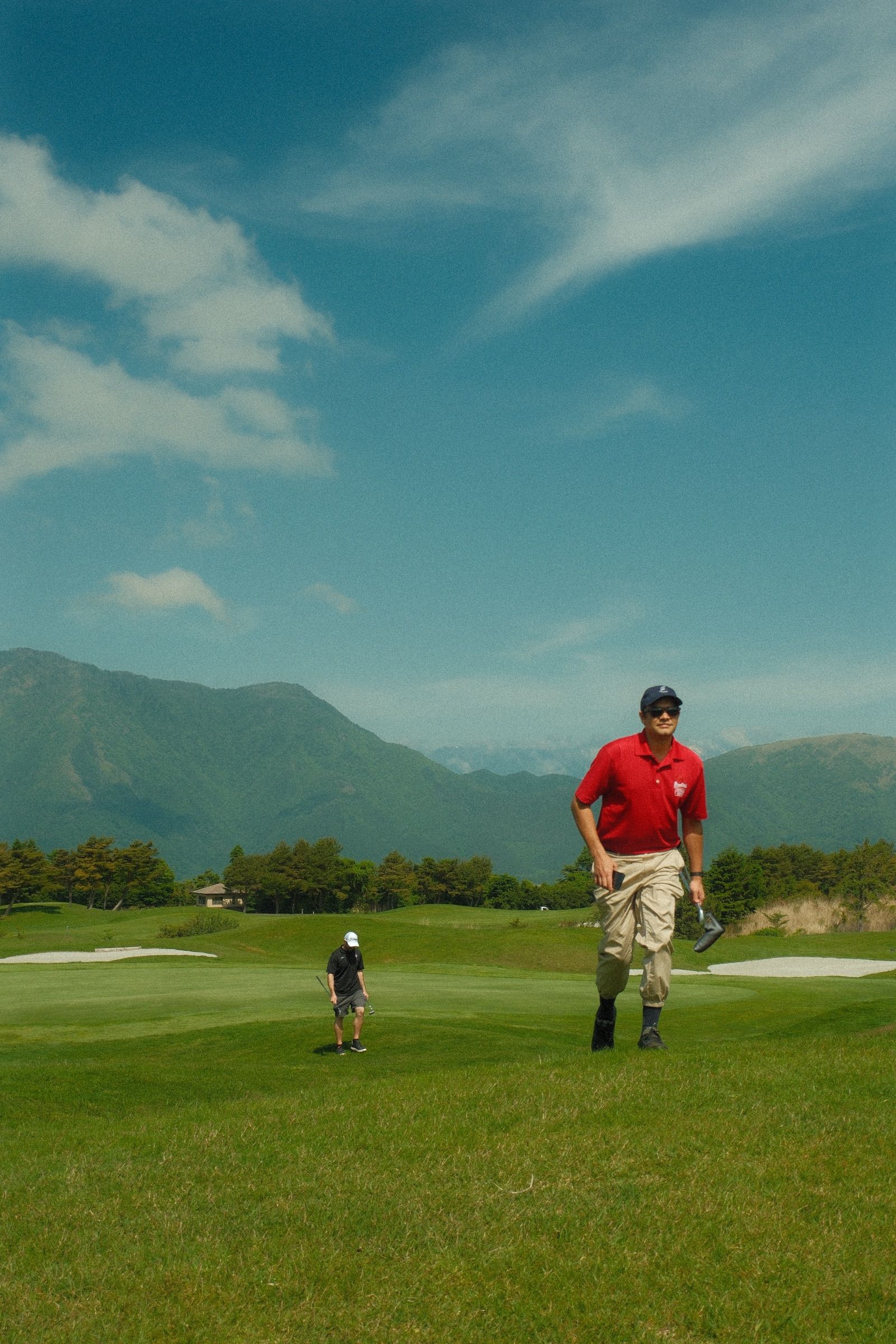 Off the opening tee at Fuji Classic