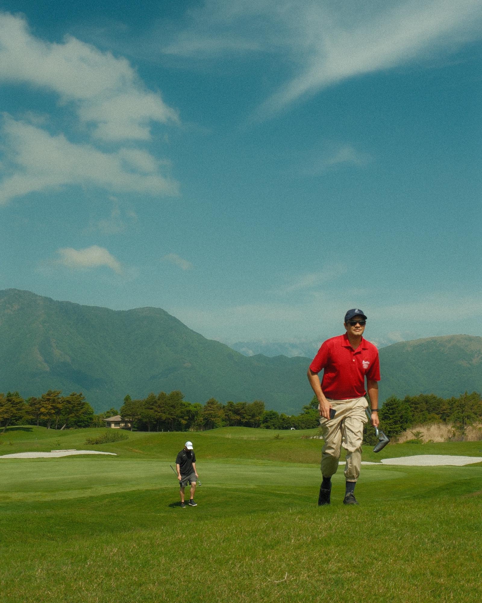 Off the opening tee at Fuji Classic