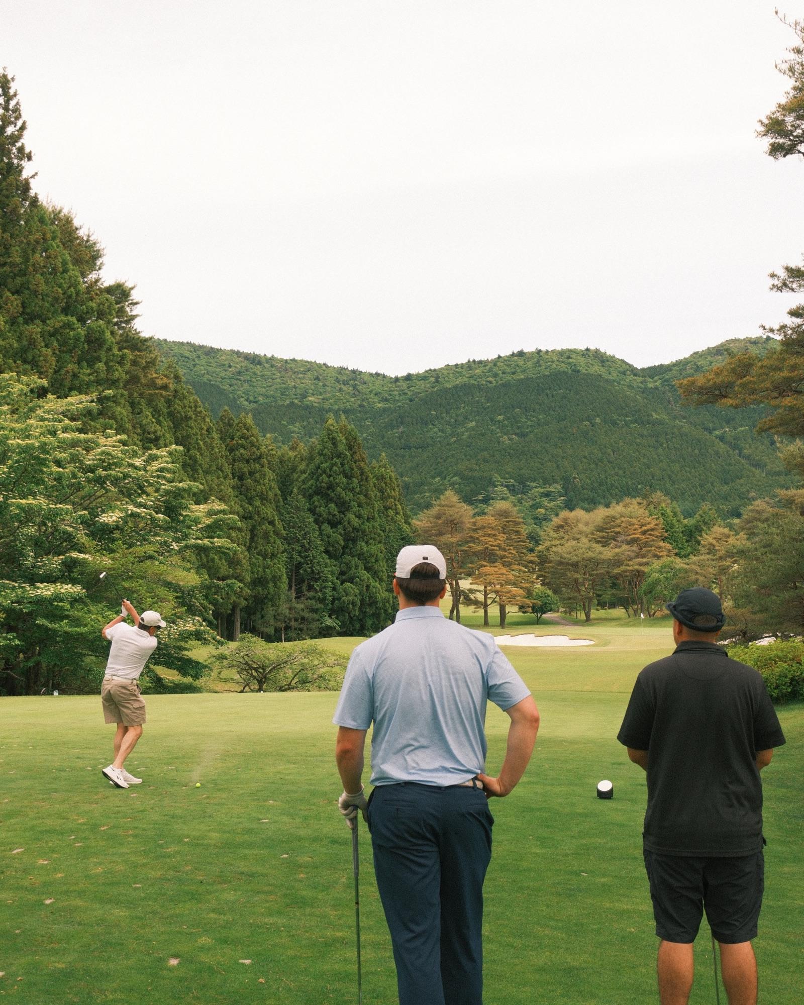 Arriving at Gora Kadan Fuji Golf