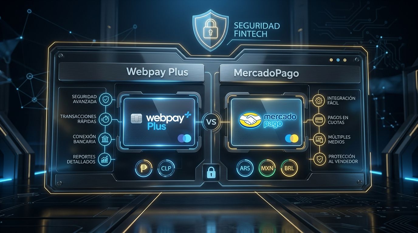 Webpay Plus vs MercadoPago en Chile (2026): ¿Cuál pasarela de pago conviene para tu Tienda Online?