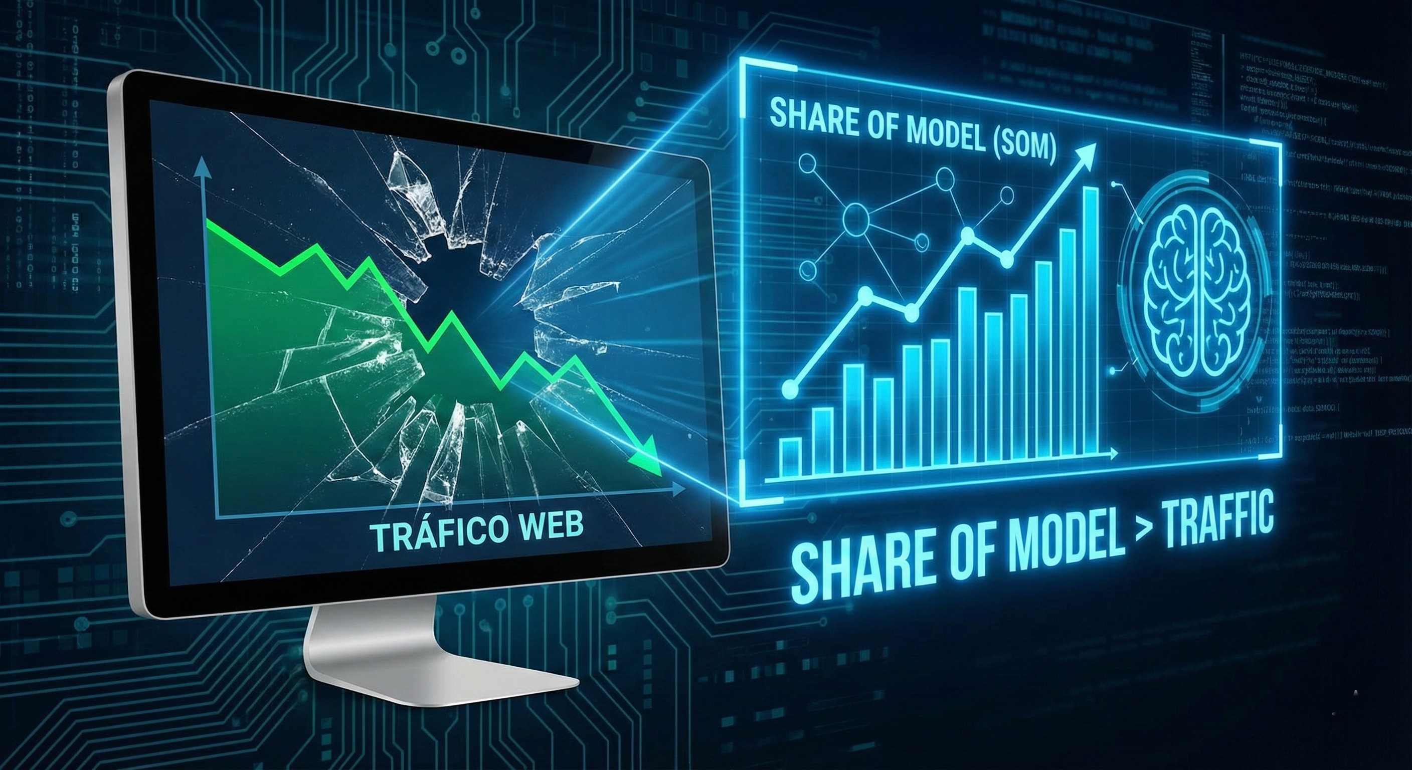 Por qué el "Tráfico" ya no mide el éxito (y qué es el Share of Model)
