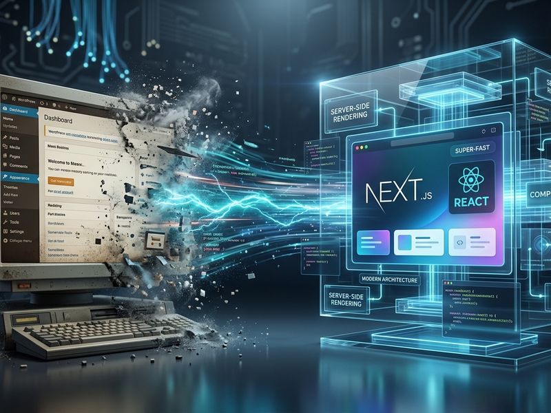 Por qué migrar de WordPress a Next.js 14: Velocidad, Seguridad y Ahorro en Servidores para PyMEs en Chile