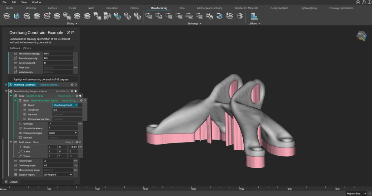 Topology Optimization Additive Manufacturing Constraints In Ntop