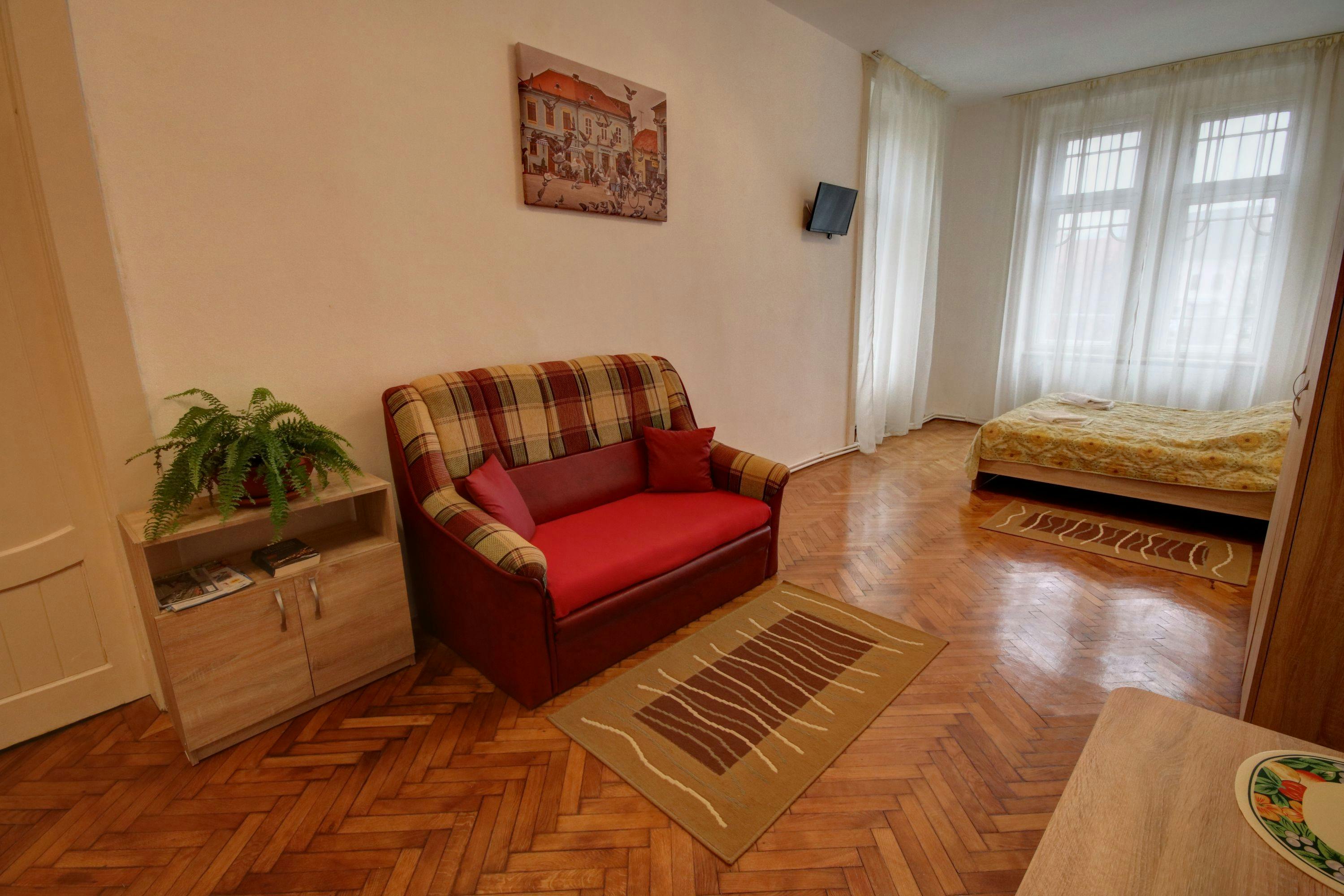 Canapea extensibilă în cameră