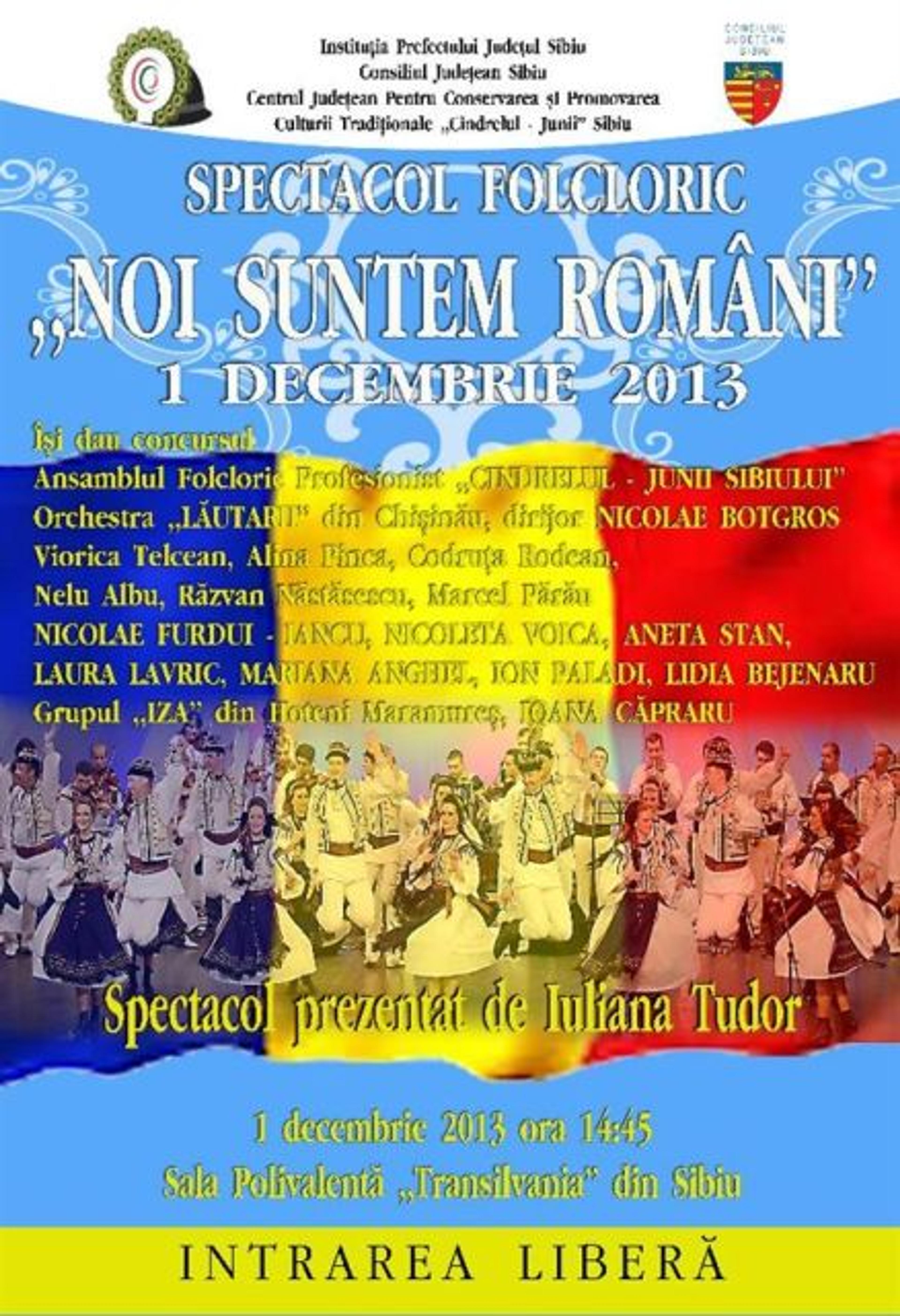 „Noi suntem români!” de 1 decembrie la Sibiu