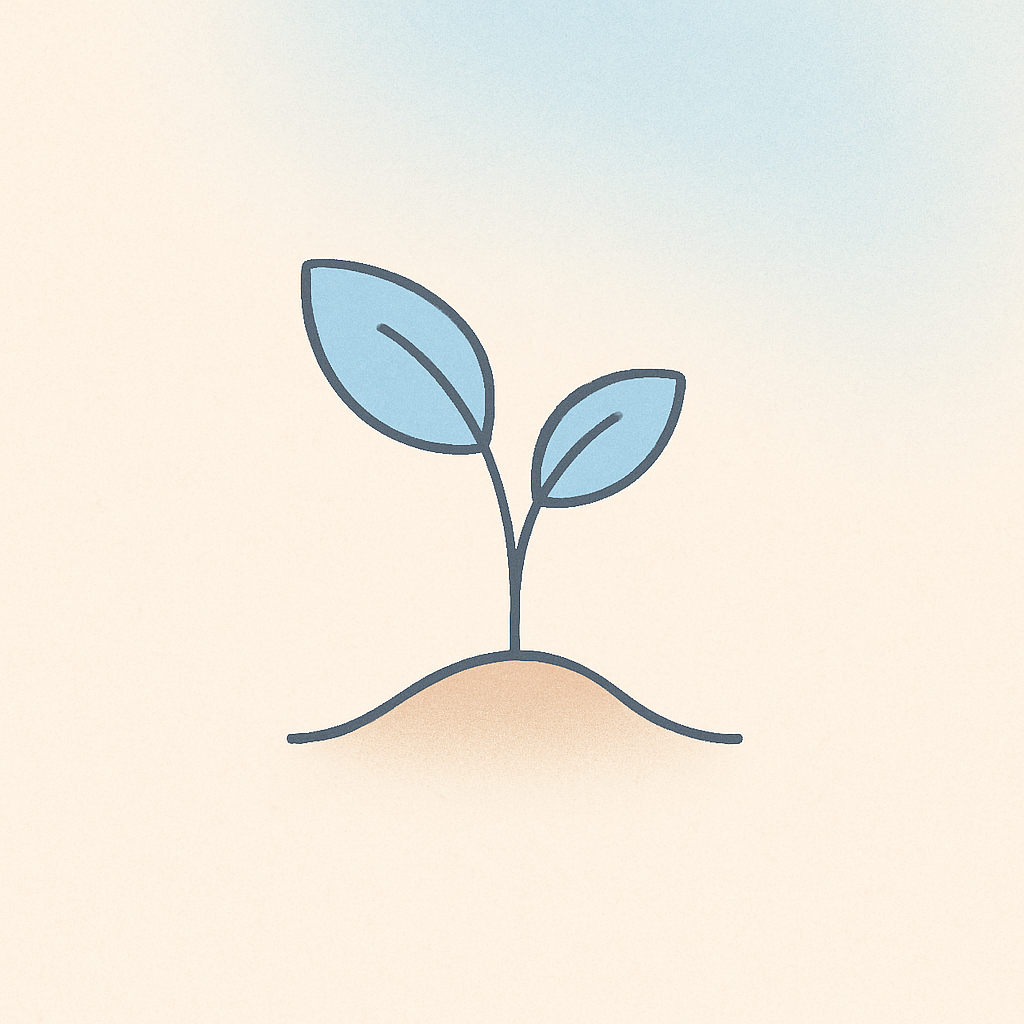 Abstract illustration symbolizing pilot projects as the first small, low-risk step to adopt AI in small businesses.