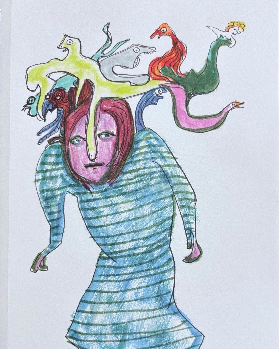 Drawing No. 2,152, 'Mary was the first to recognize benefits in live headgear.', posted MAY 4, 2025
