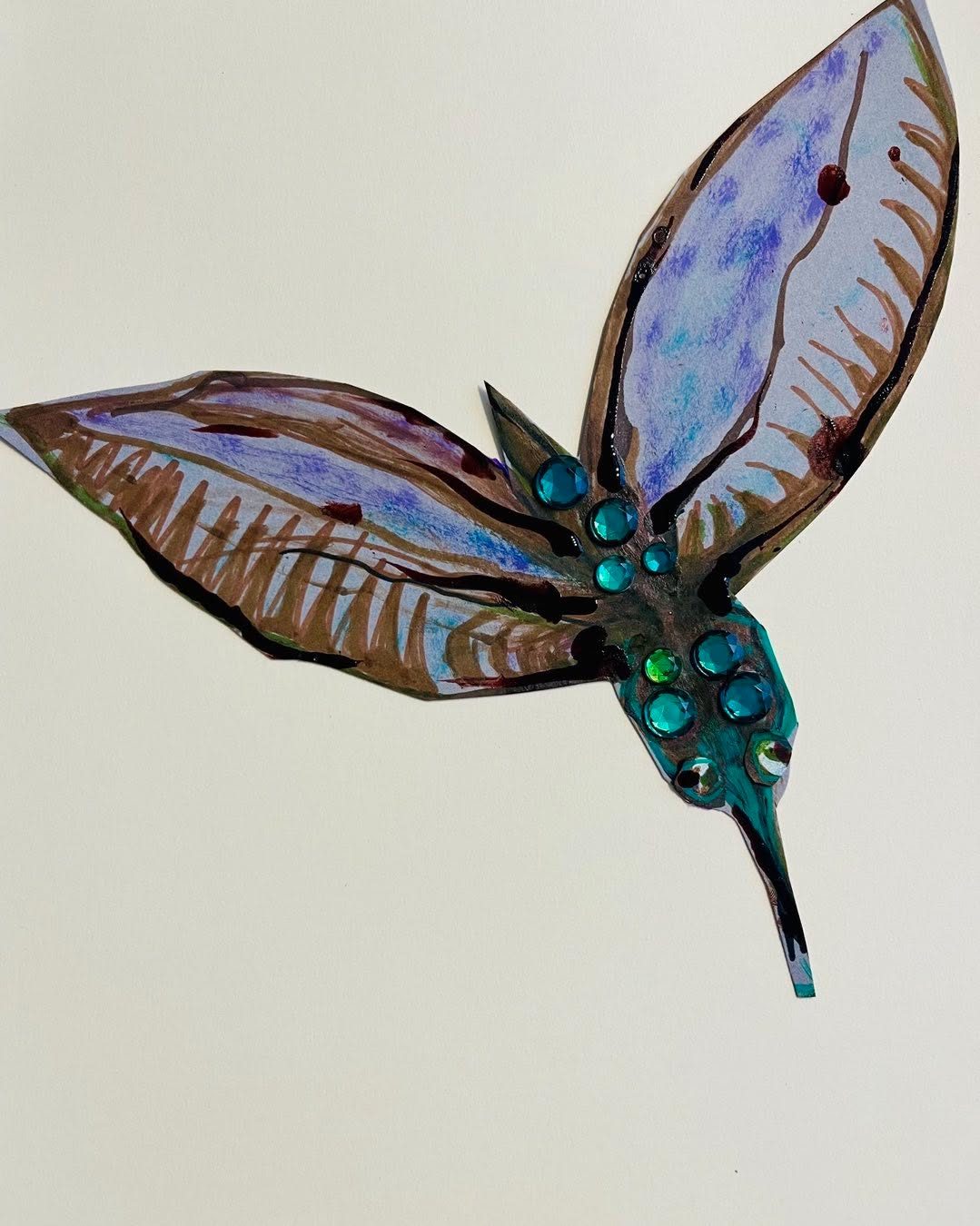Drawing No. 1,801, 'Fiske, a super-sized mosquito, camouflaged as a flower for hunting purposes.', posted JUN 5, 2024